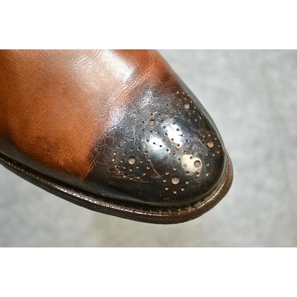 Allen Edmonds Mackenzie Shoes Mens 13 B Brown Leather Cap Toe Oxford Dress USA